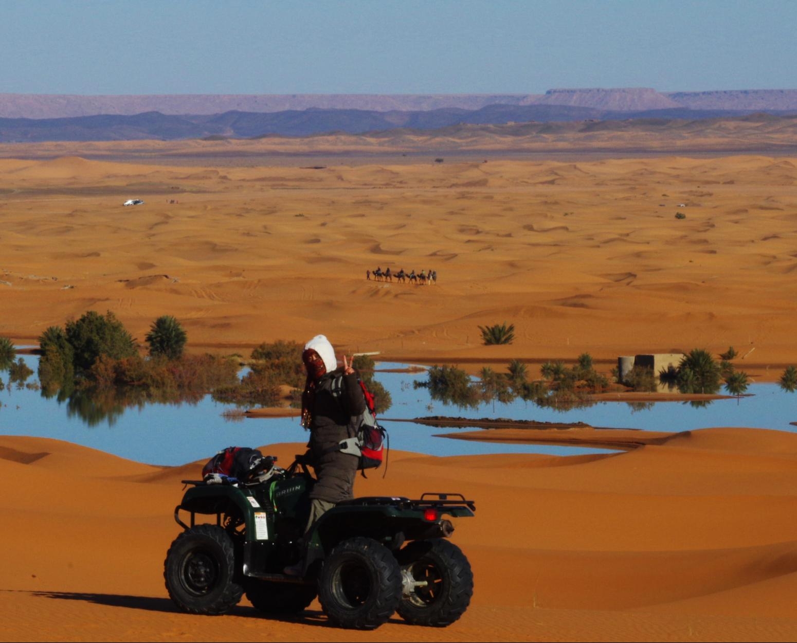 モロッコの現地ツアー サハラ砂漠の風